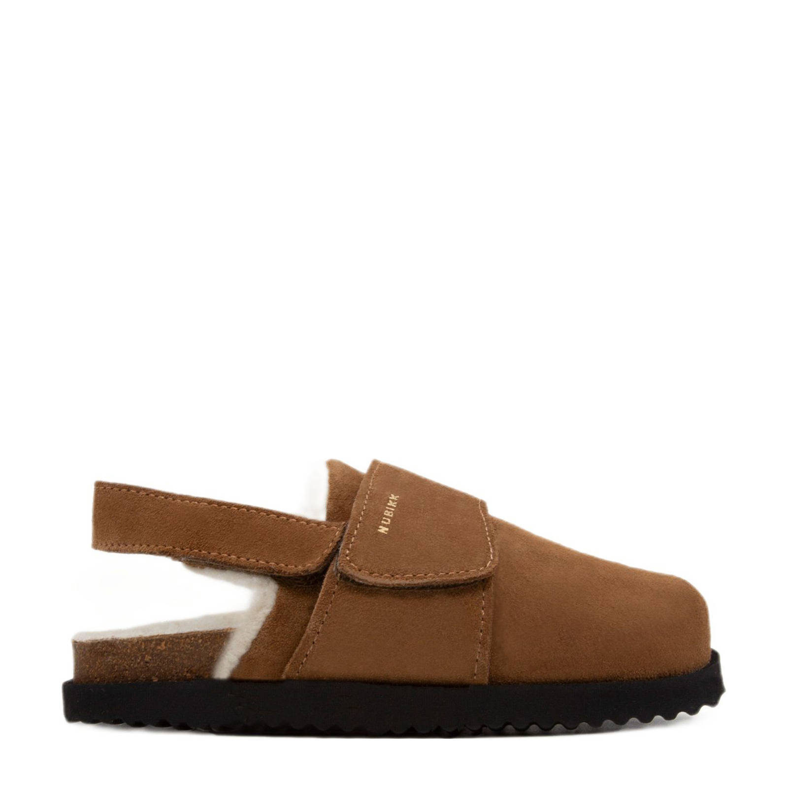 Nubikk suède clogs cognac