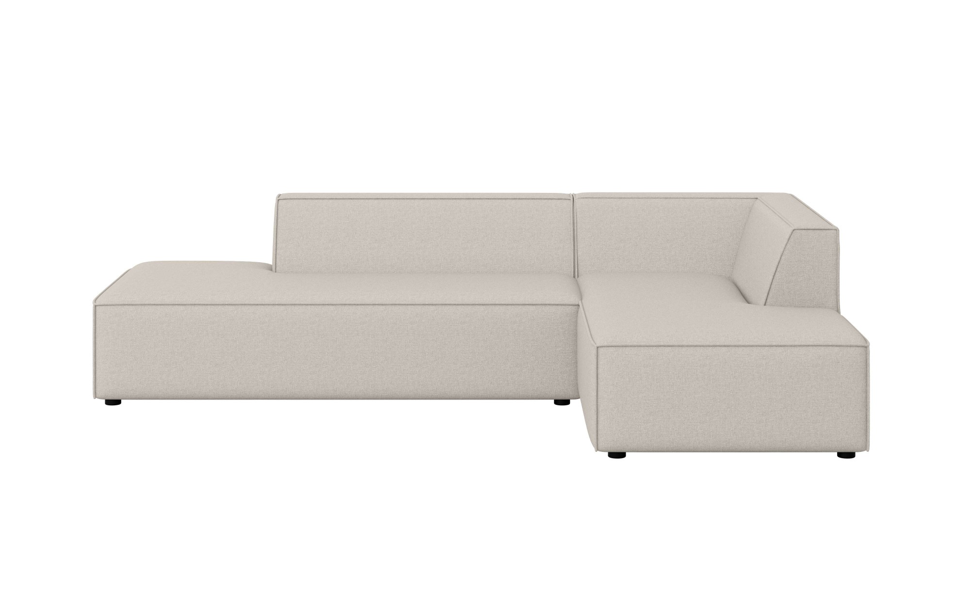 GOODproduct Ecksofa »Ecksofa Cavan mit Ottomane links oder rechts bestellbar« L-Form mit Wellenunterfederung, Masse B/T/H: 270/180/72 cm