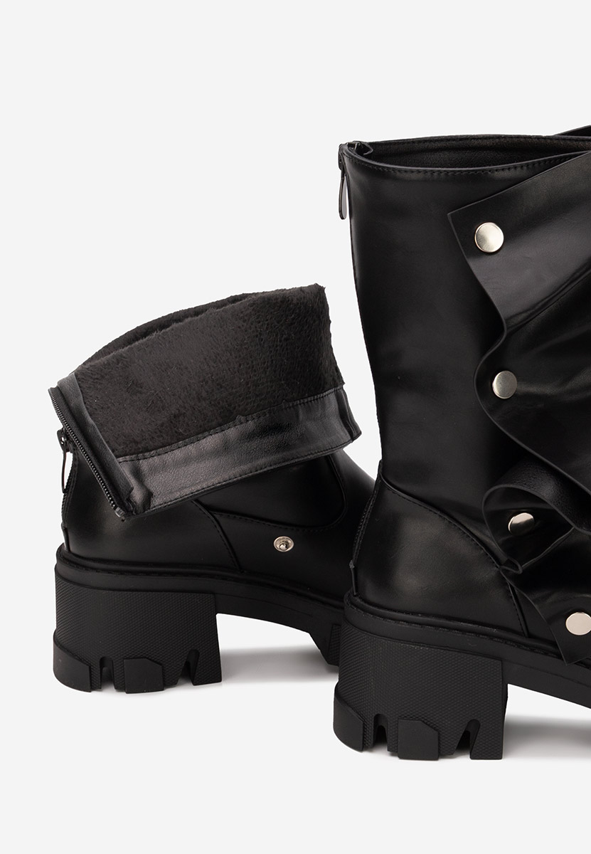 Bottes courtes femme noires Valena