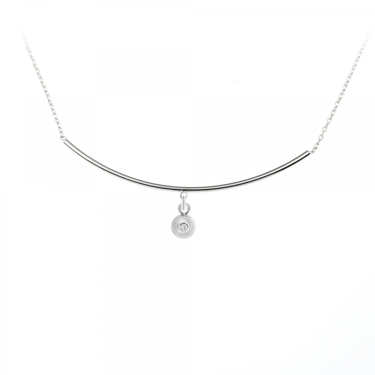 Collier SC Crystal orné d'un véritable diamant blanc