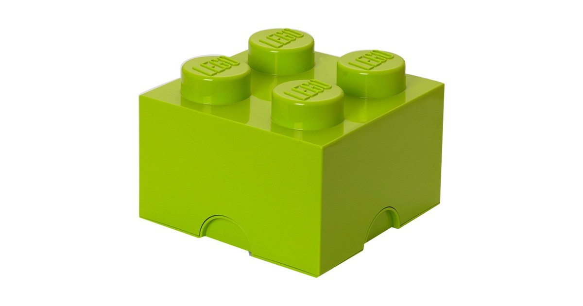 Room CopenhagenLEGO Storage Brick 4 Groen opbergdoos  (Groen)