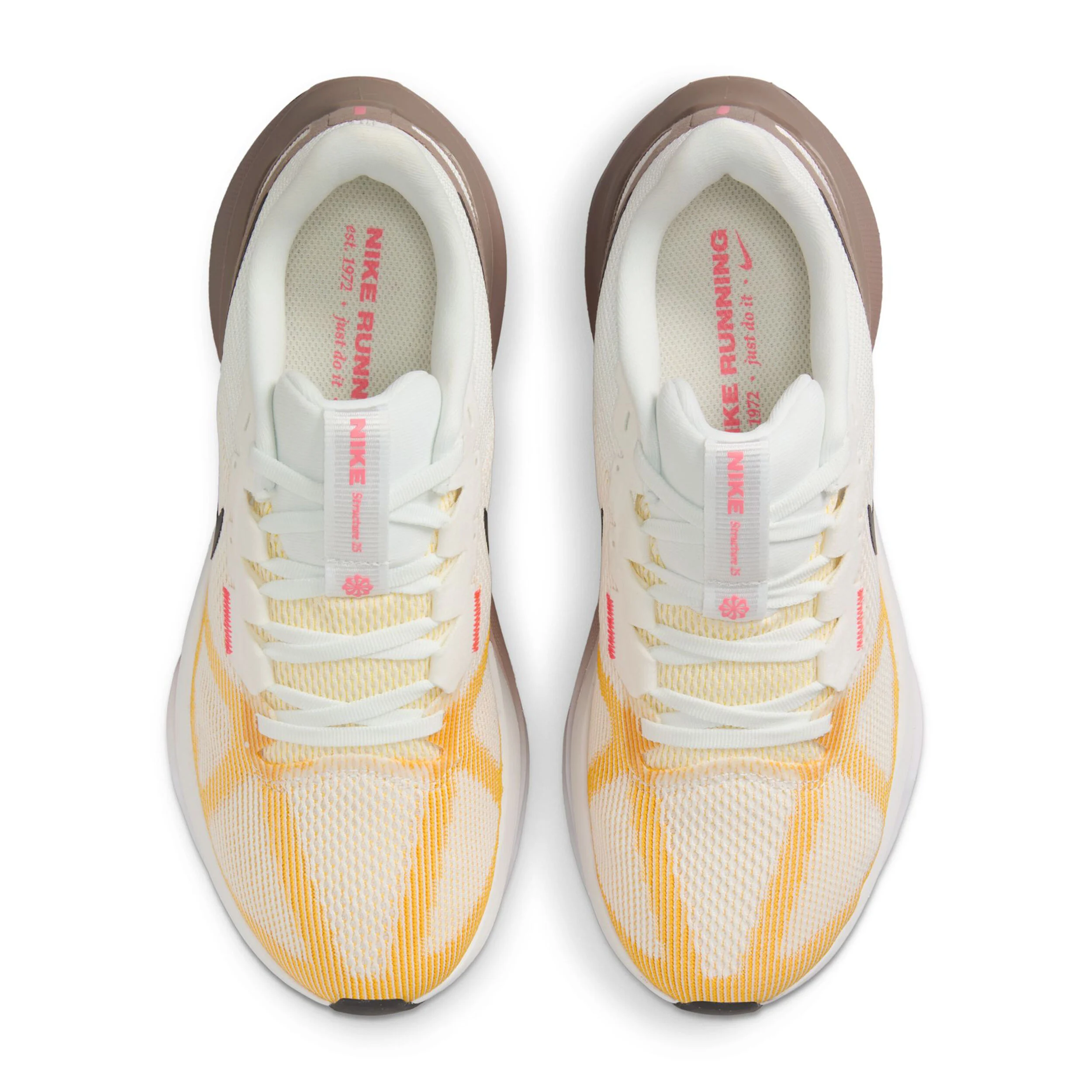 Nike Structure 25 Chaussure De Running Avec Stabilisateurs Femmes - Blanc , Marron