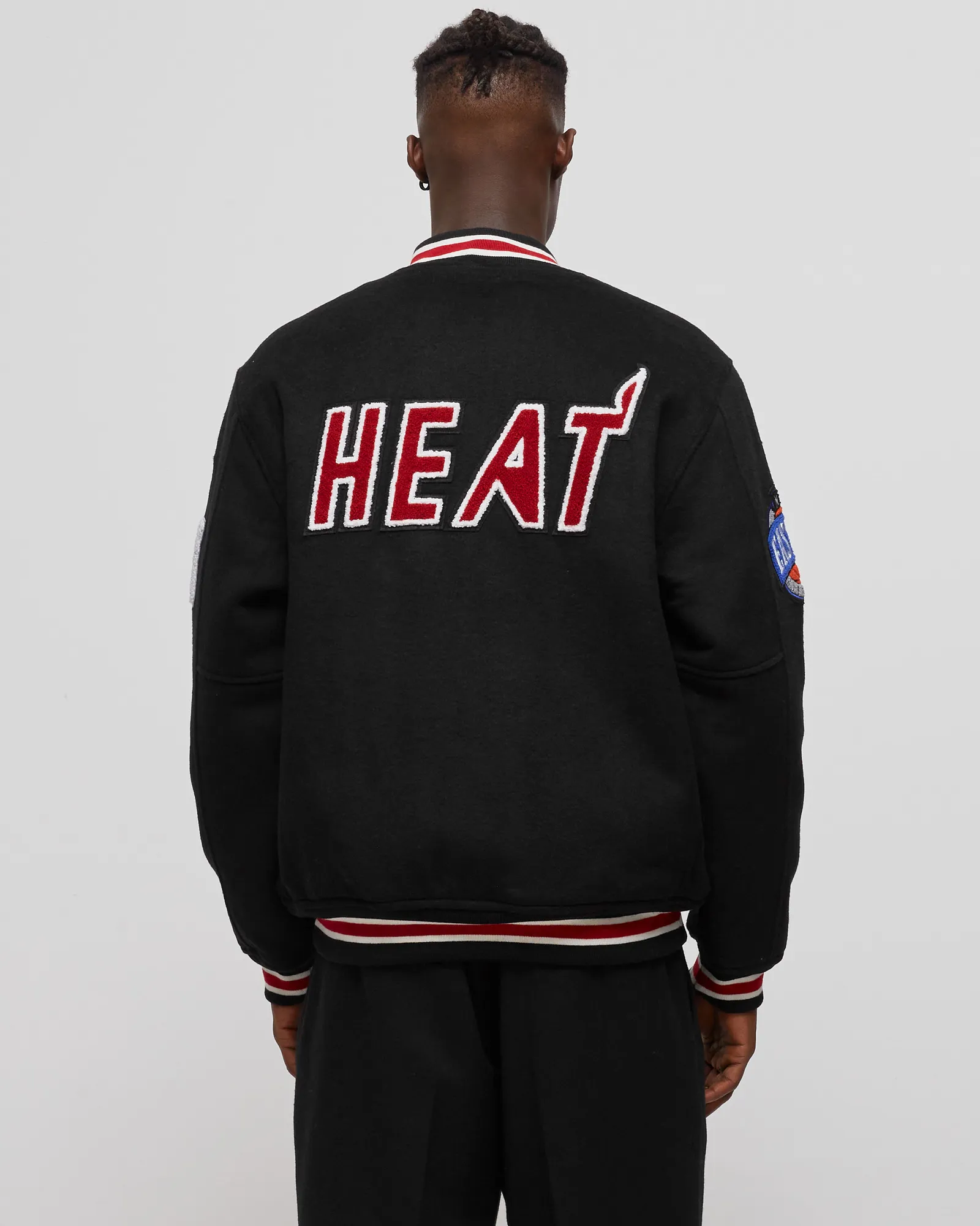 Mitchell & Ness NBA Miami Heat Hardwood Classics Wool Varsity Jacket