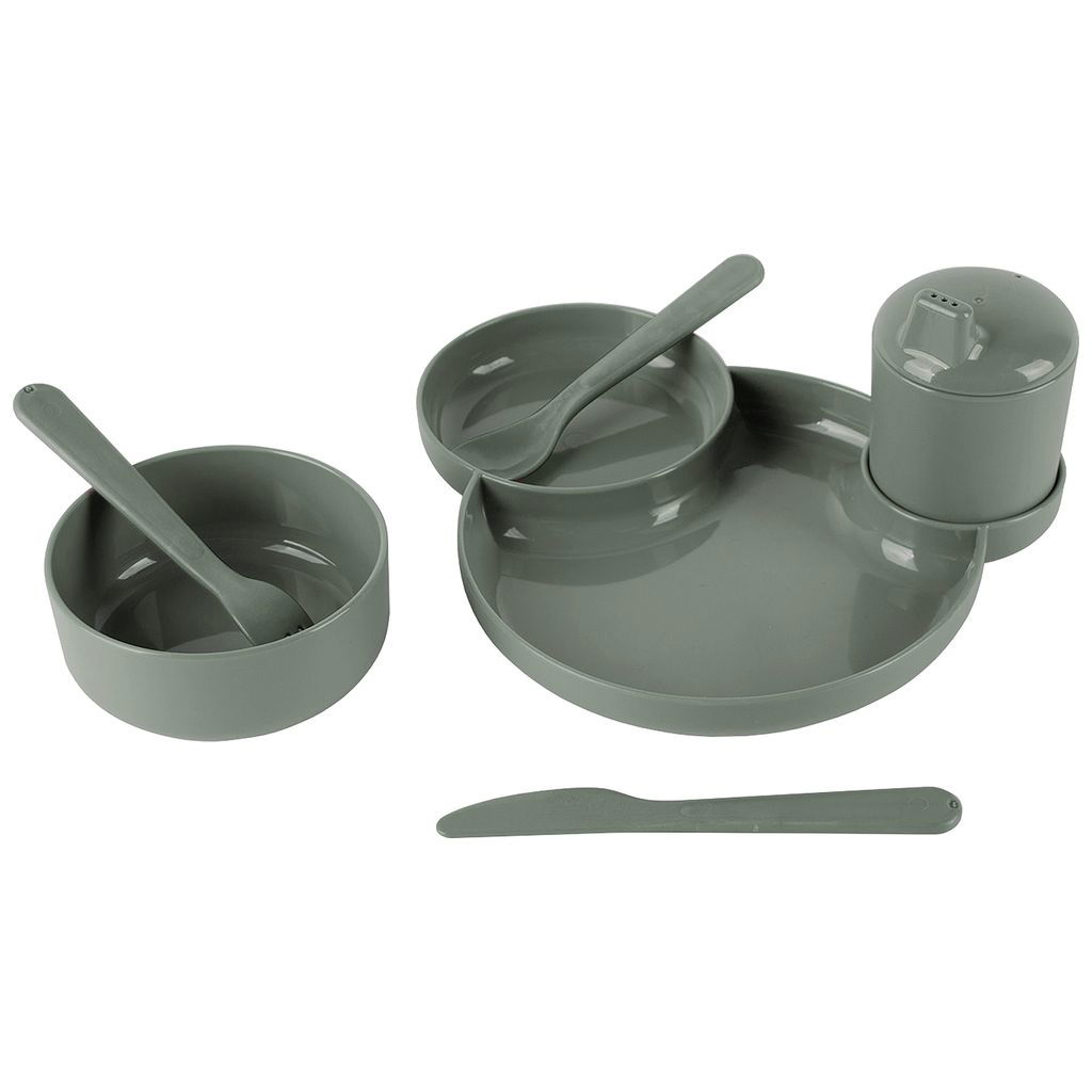 dantoydantoy   Tiny Bio Speiseset grau-grün