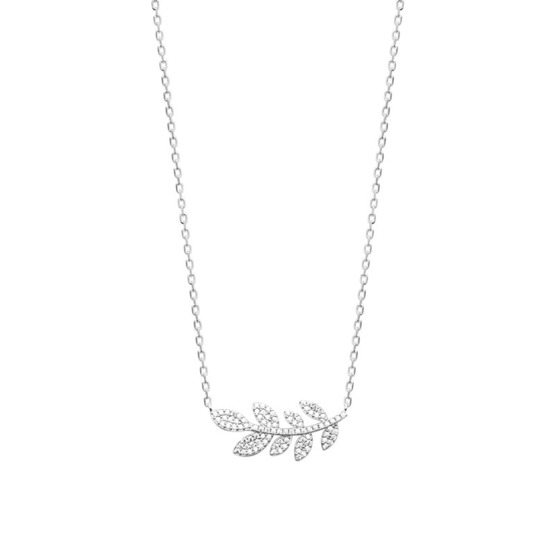 Collier Femme - Argent 925 - Oxyde de zirconium - Longueur : 45 cm