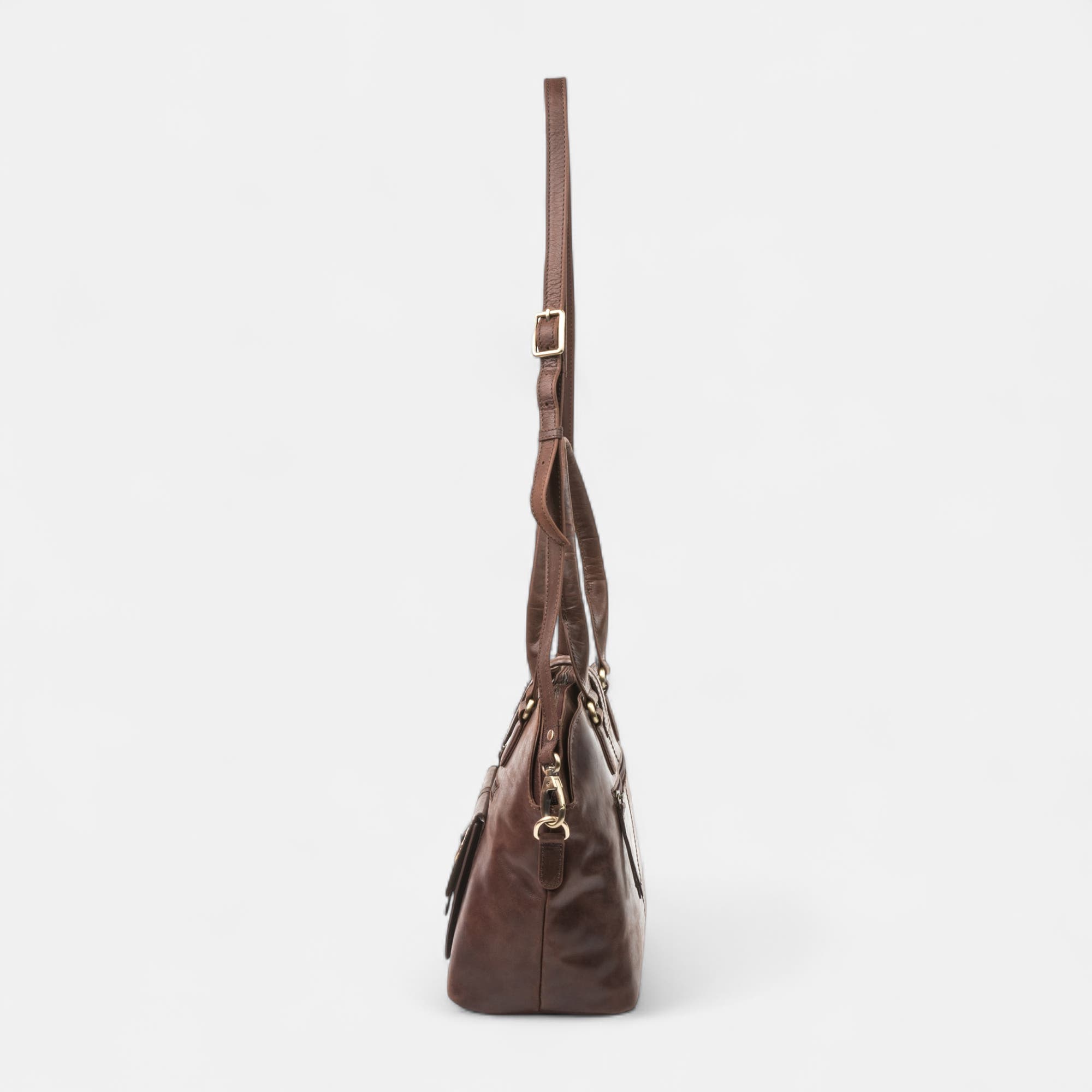 Sac à main en cuir marron