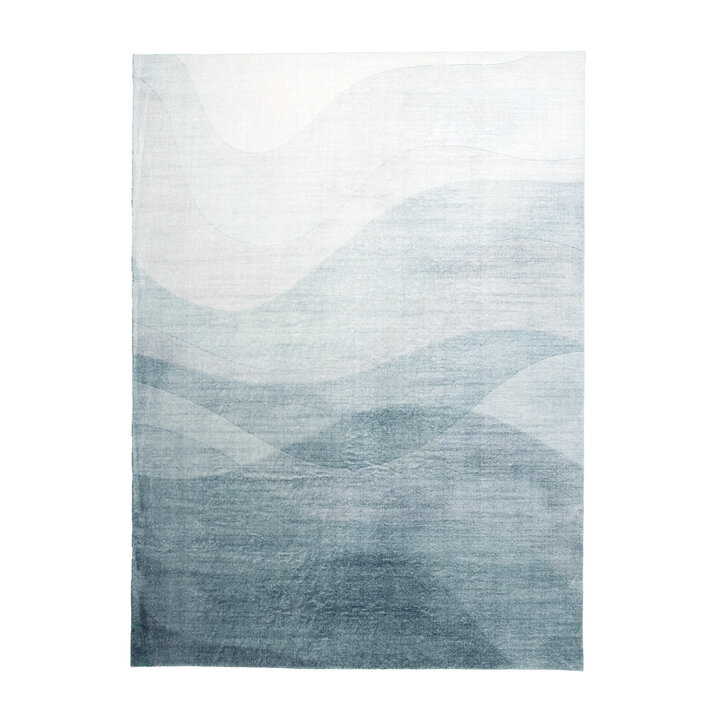 Modern vloerkleed - Field Groen | Lopen op wolken