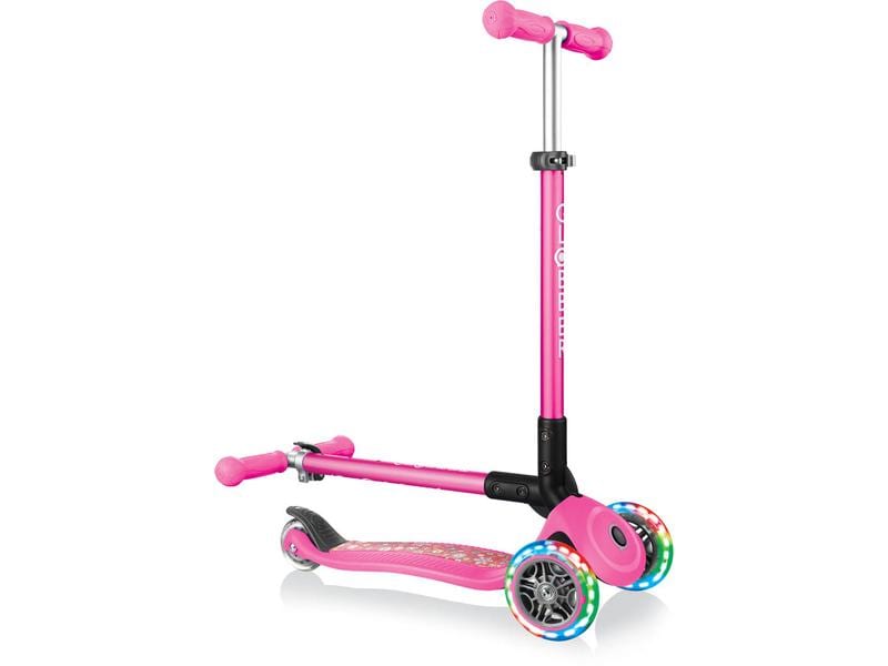 GLOBBER Scooter Primo Foldable Fantasy Lights Pink Faltbares Kickboard