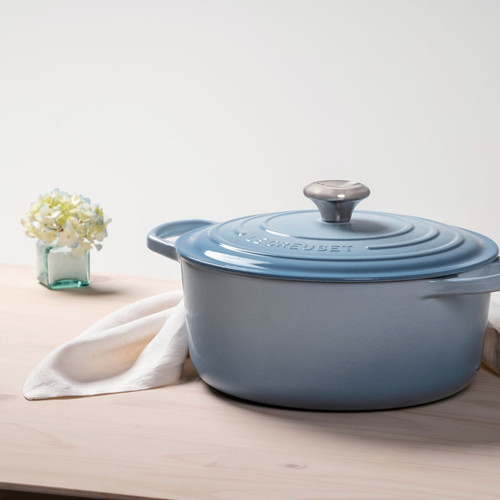 Le Creuset Signature Braadpan 24 cm Coastal Blue
