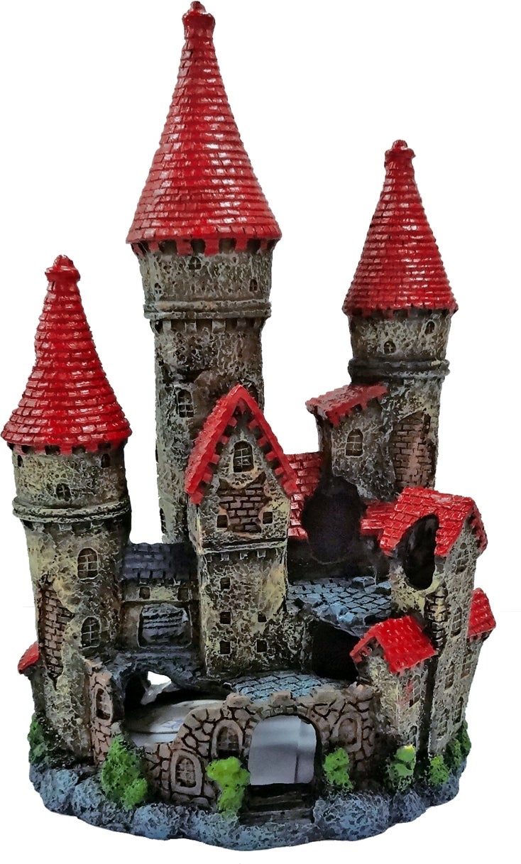 SuperFish aquarium decoratie DecoLED kasteel multi 11,4 x 11,4 x 19 cm