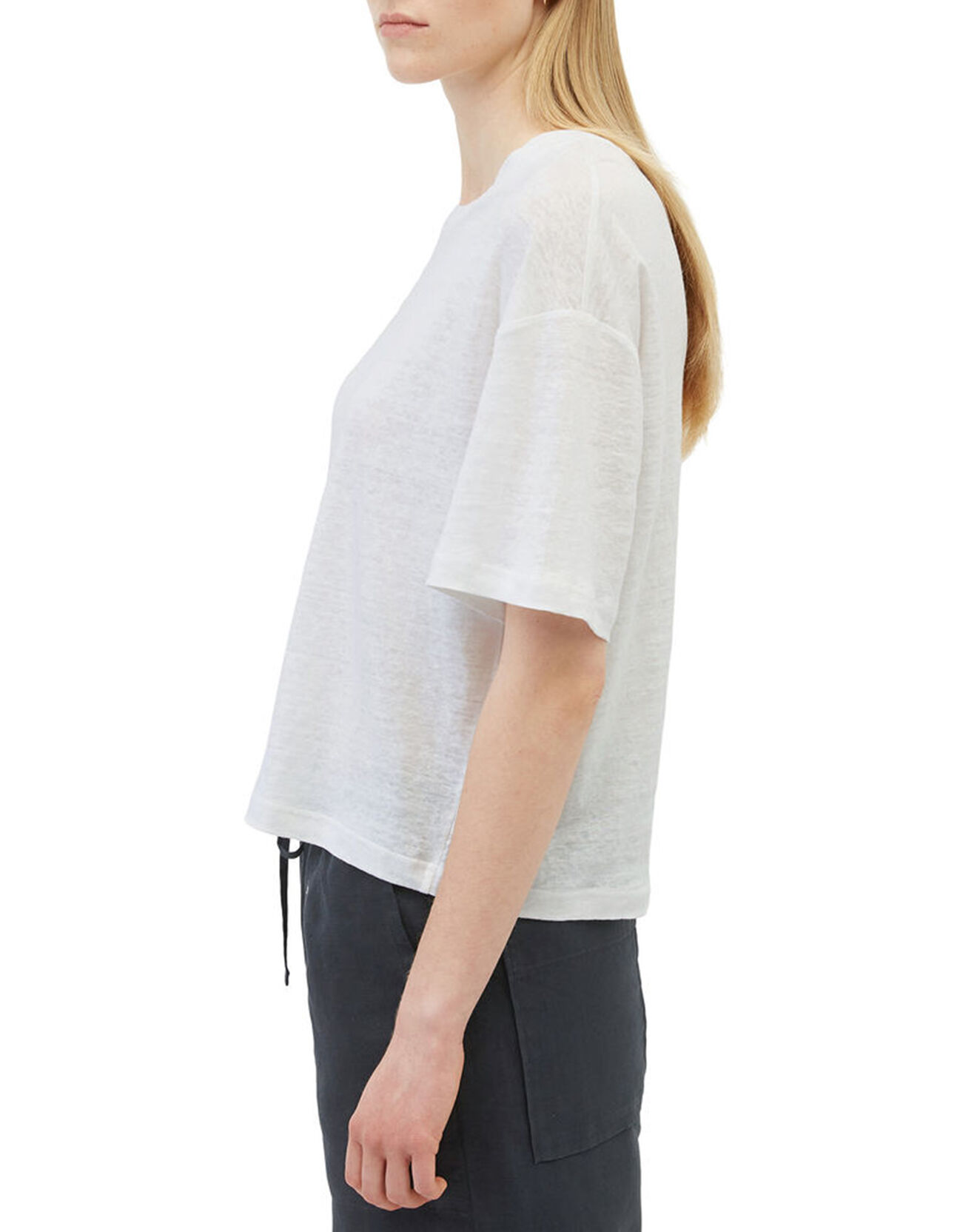 Marc O'Polo T-Shirt 100% Lin Oversized blanc