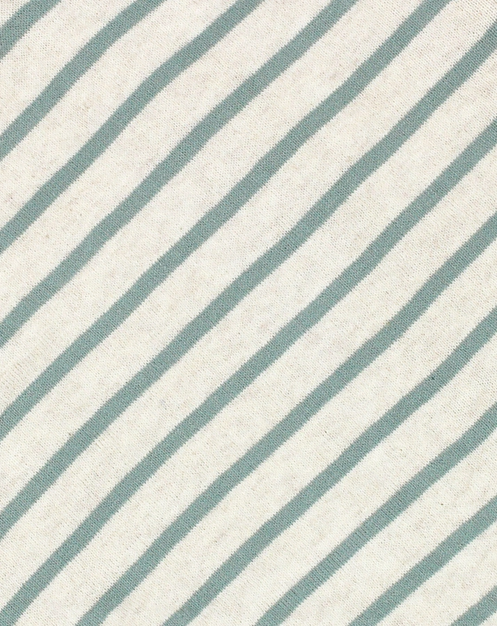 Schnuffeltuch LAMM gestreift in offwhite/aqua
