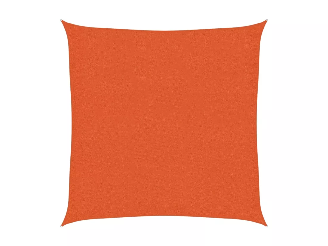 Voile d'ombrage 160 g/m² Orange 3x3 m PEHD