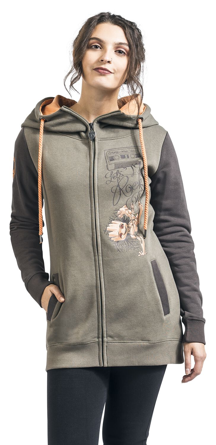 Groot - Let's rock this | Les Gardiens De La Galaxie Sweat-shirt zippé à capuche