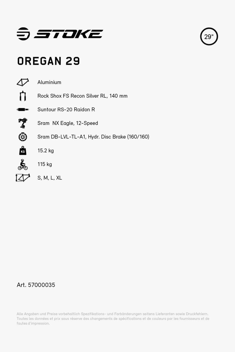 Stoke Oregan 29 Mountainbike 2024