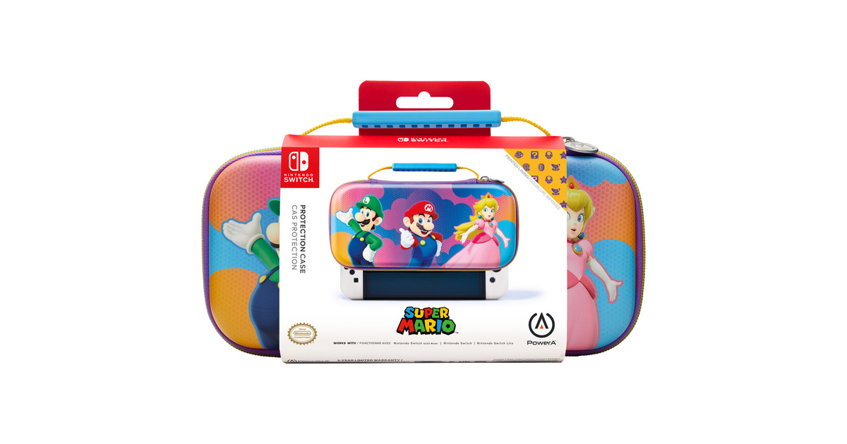 PowerAProtection Case for Nintendo Switch - OLED Model, Nintendo Switch and Nintendo Switch Lite - Color Splash Heroes tas