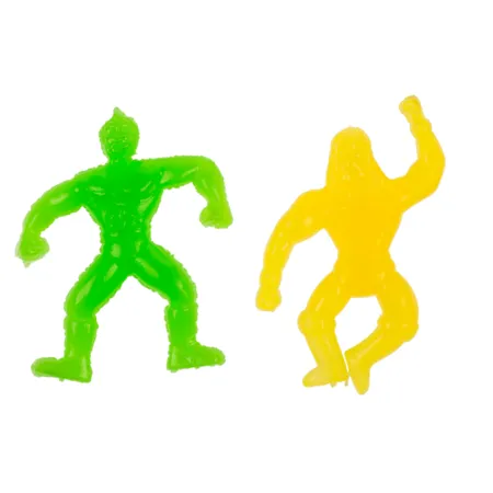 Out of the Blue Stretchy Wrestlers, ca. 6 x 7 cm, 4-farbig sortiert, 2er Set auf Blisterkarte