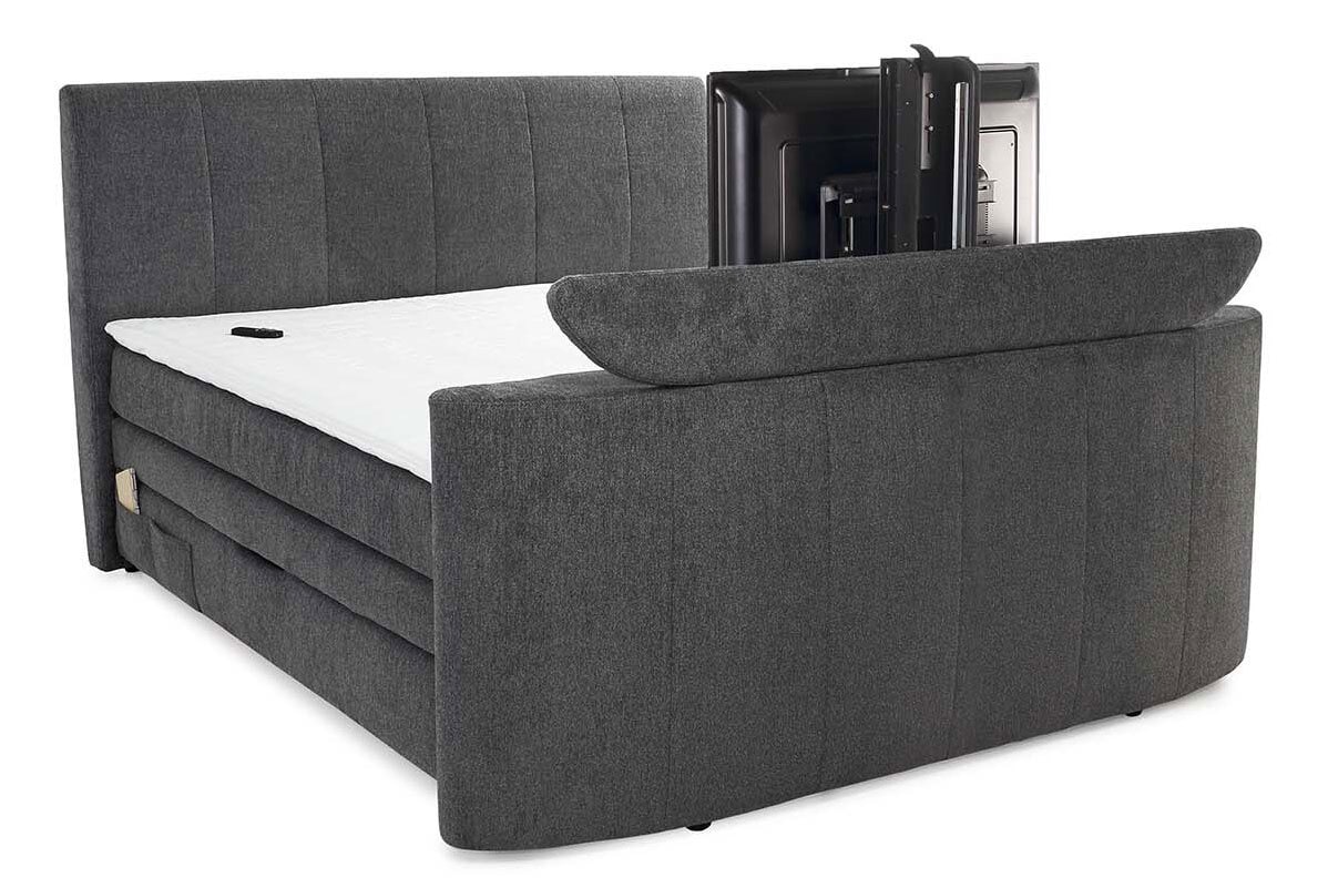 Boxspringbett BEL AIR 180 x 200 cm dunkelgrau