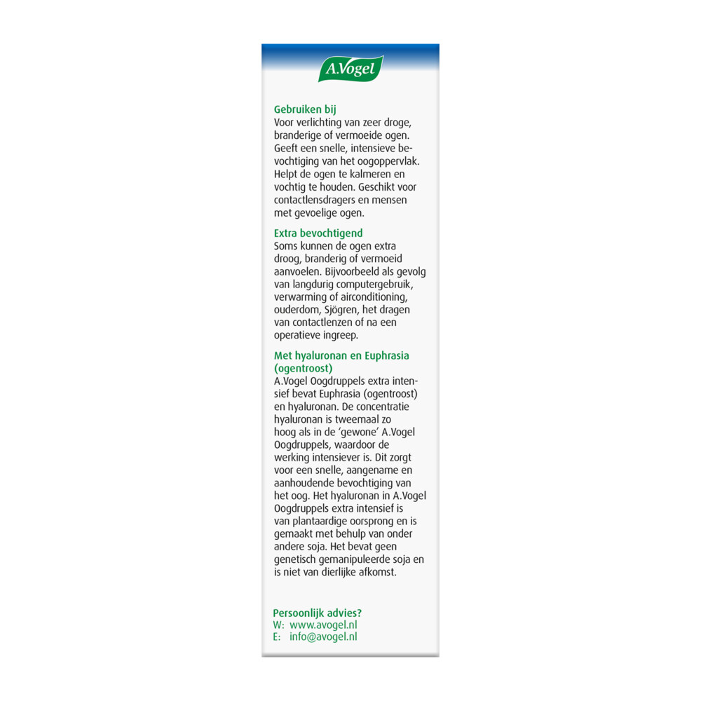 A.Vogel Oogdruppels Extra Intensief10 ml