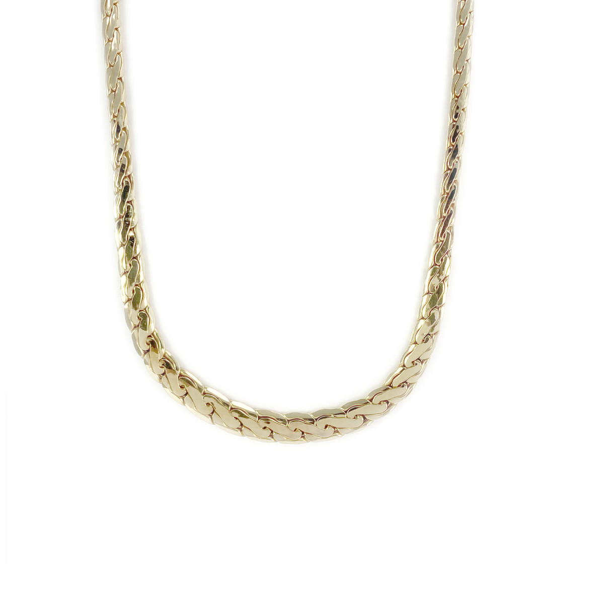 Collier d'occasion or 750 jaune maille fantaisie 42.5 cm