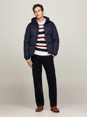Jaqueta puffer com capuz TH Warm New York
