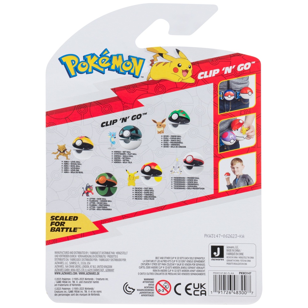 Pokémon Clip 'N' Go Litten Dämmerungsball