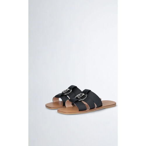 Liu Jo - Chanclas planas con logotipo Negro
