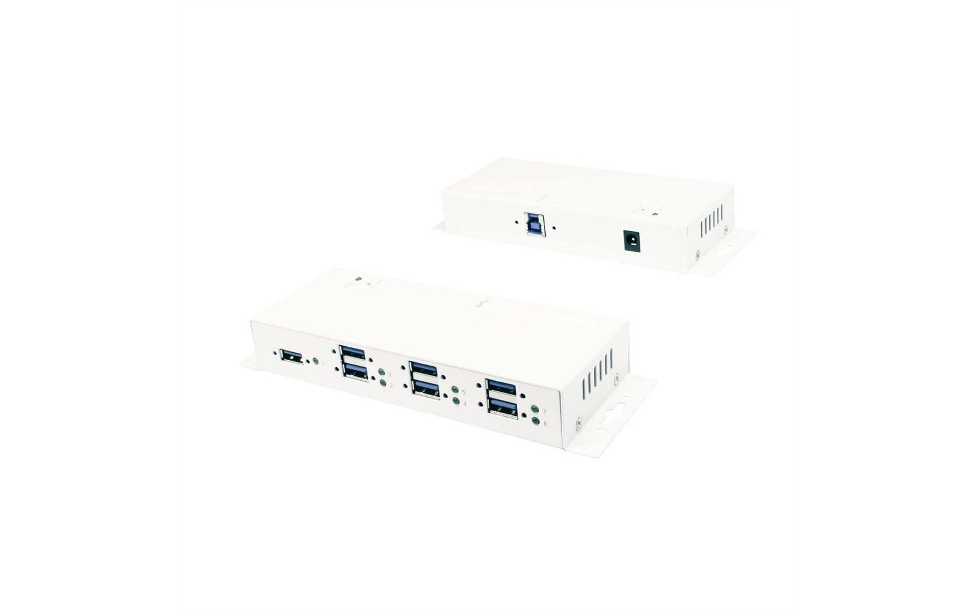 USB-Hub EX-1189HMVS-3W Weiss<br>Metall HUB