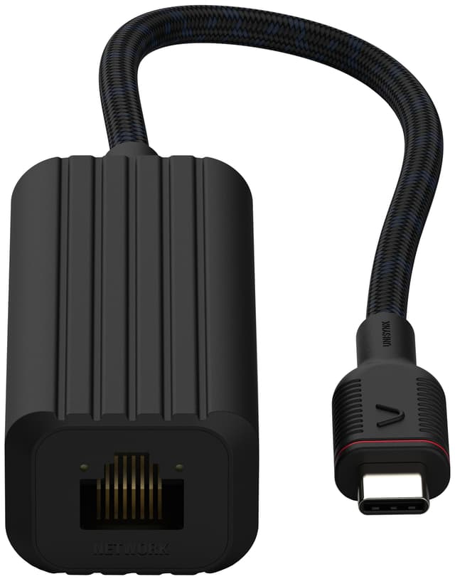 Unisynk USB-C til Ethernet-adapter 10379 (sort)