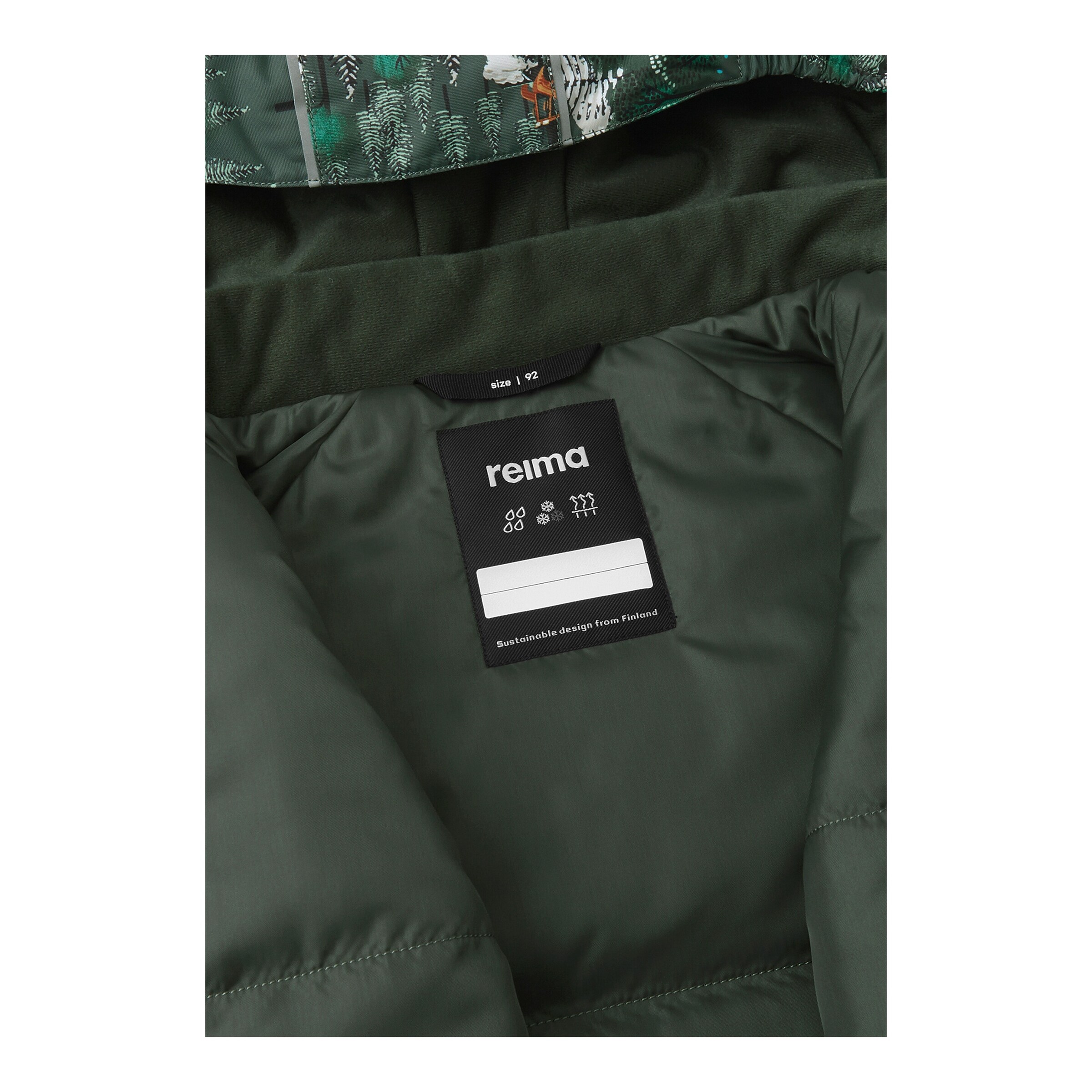 Reima Winterjacke mit Kapuze Wald oliv/grün