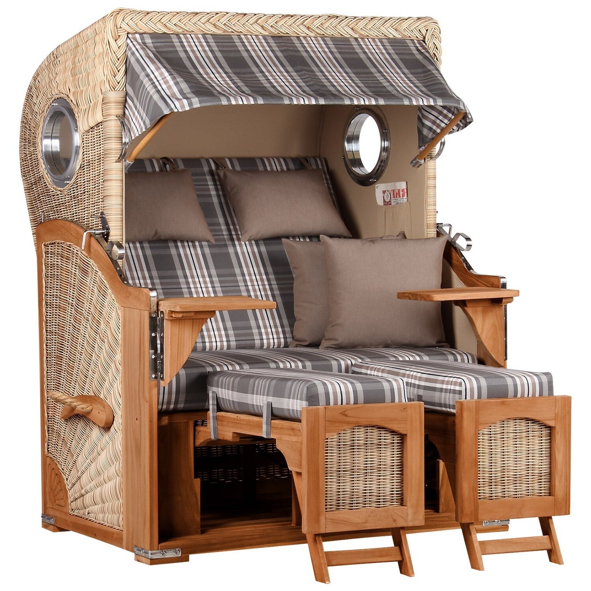 Rantum Teak PE shell strandstoel, ontwerp 522
