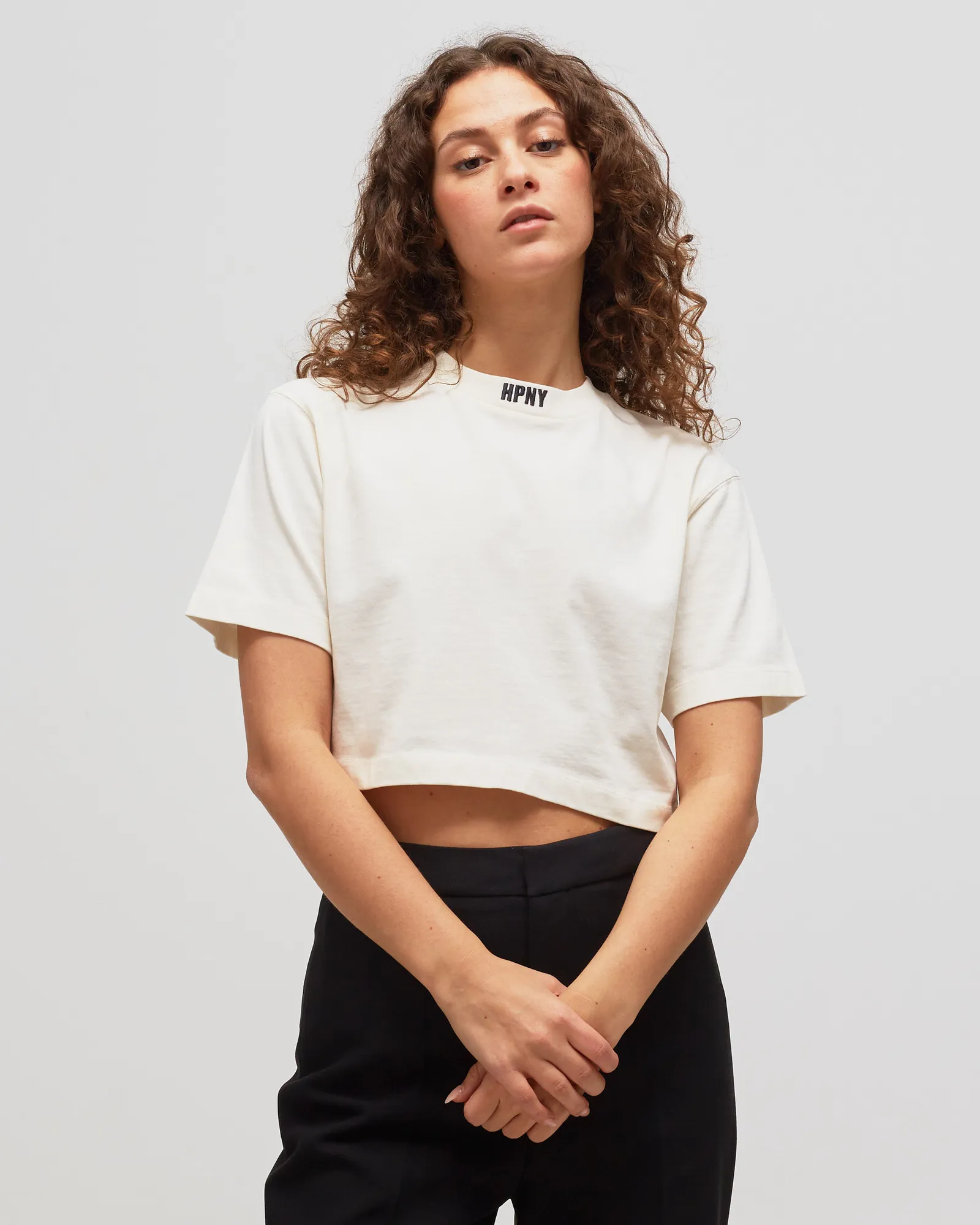 Heron Preston HPNY EMB CROP SS TEE