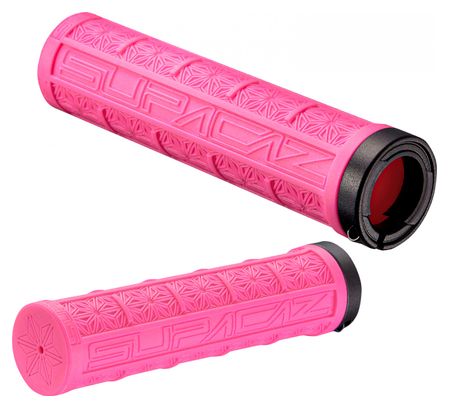 Paire de Grips Supacaz Grizips Rose Fluo
