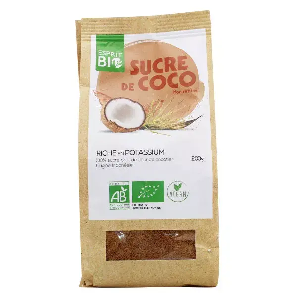 Açúcar de coco orgânico Esprit Bio 200g