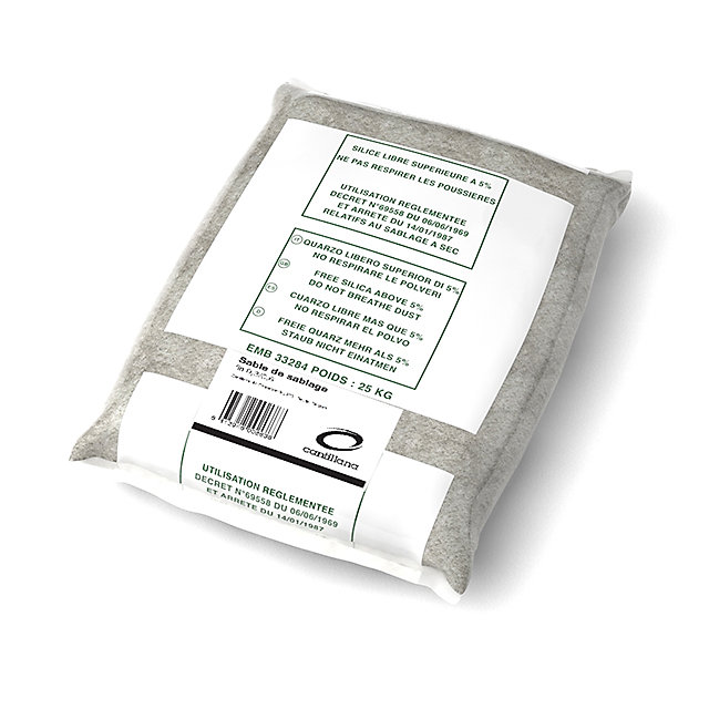 Sac de sable sec décapage façade 25kg