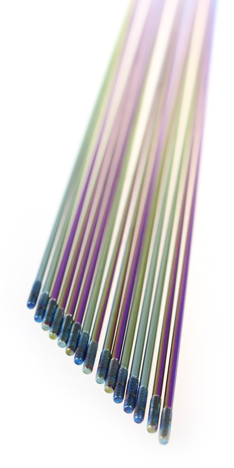 Pillar Racing Spokes Eger Regnbuefarvet 2 mm J-bend