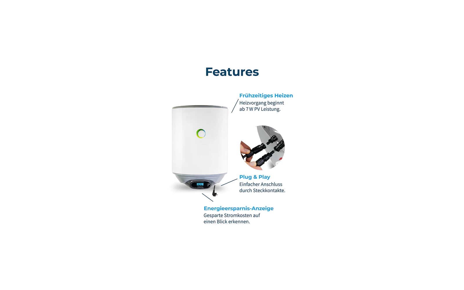 Fothermo 30 L photovoltaischer Hybridboiler