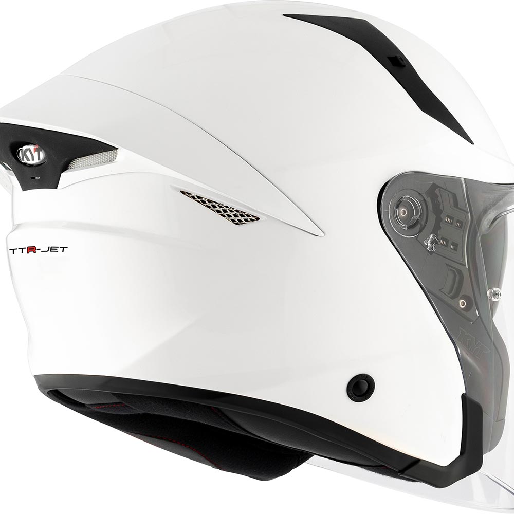 kyt - Casque TTR-Jet Plain Blanc