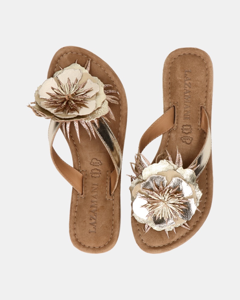 Lazamani Slippers  - goud
