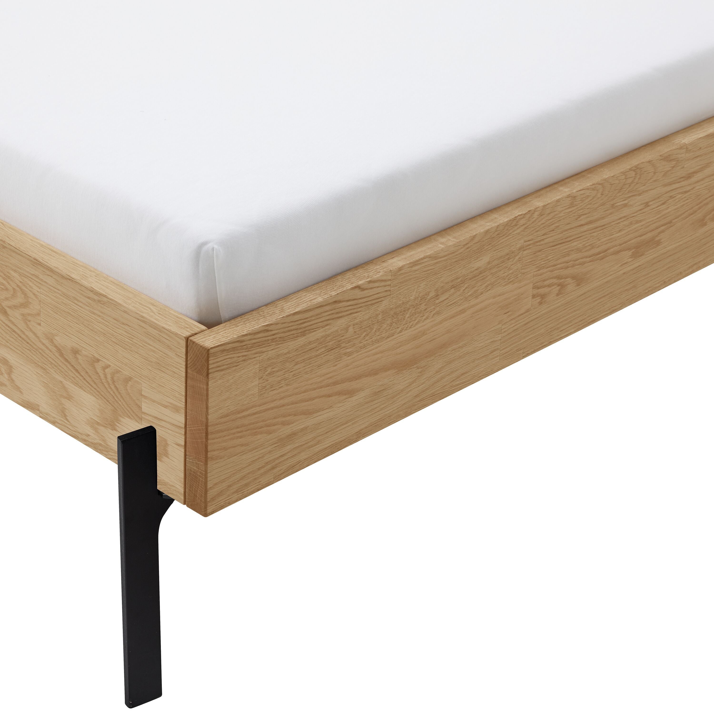 CARA Bett - Eiche / B: 90.0 cm x T: 200.0 cm