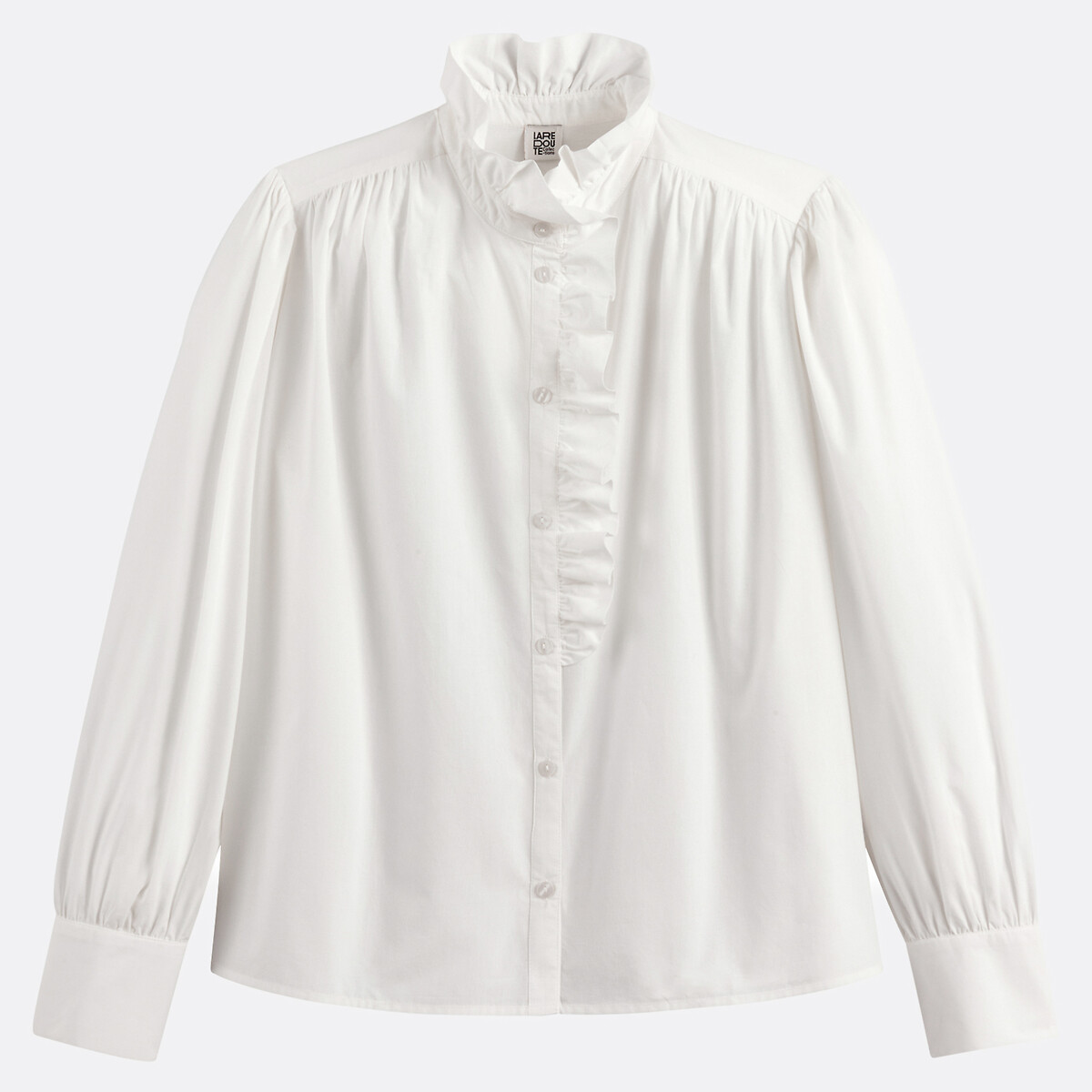 COLEÇÕES LA REDOUTE<br>Camisa com gola vitoriana, assinatura CHARLENE