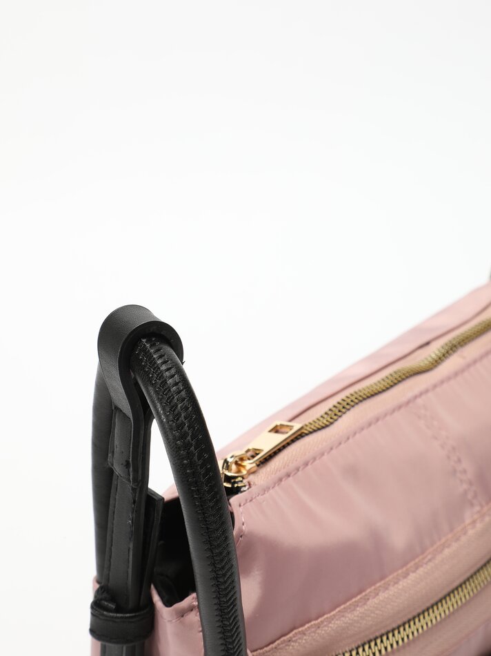 Bolsa transversal básica - Rosa antigo