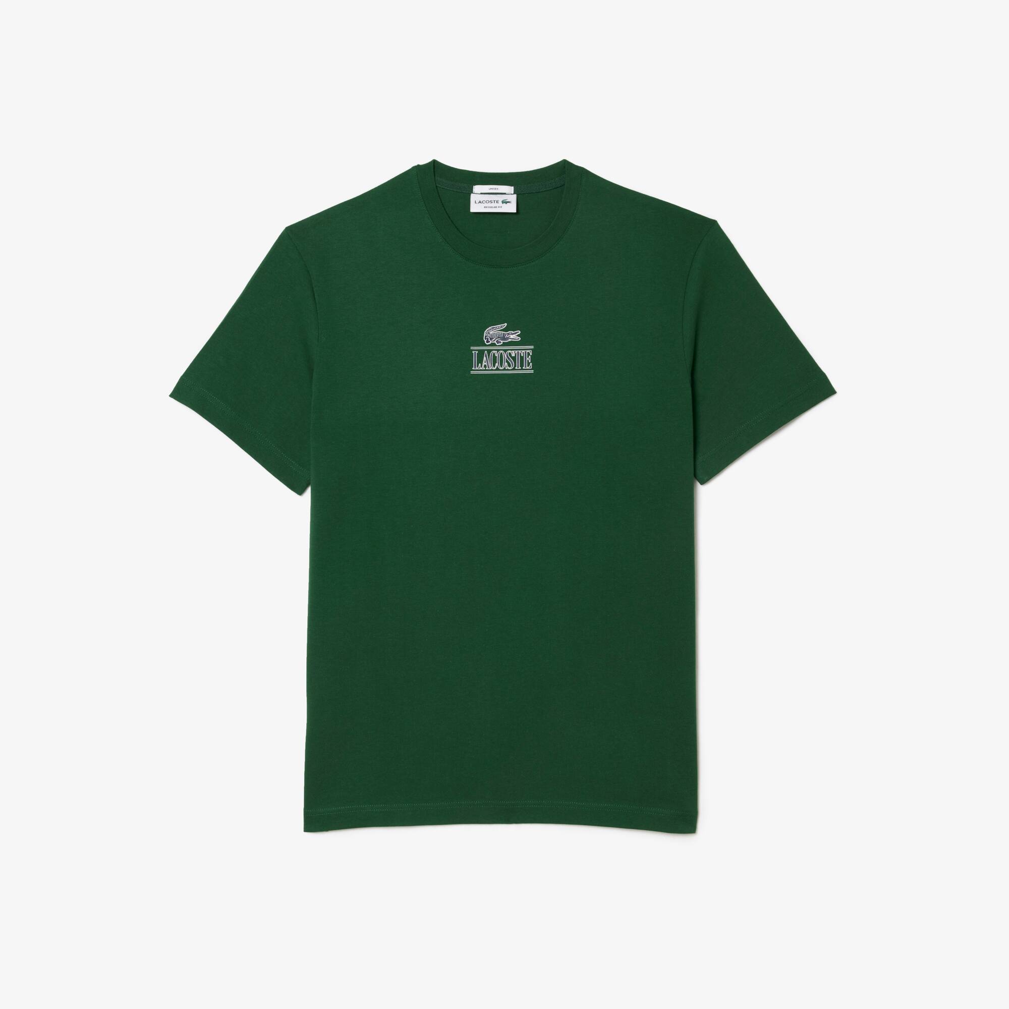 T-shirt regular fit avec marquage en jersey de coton T-Shirts - Vert - Lacoste - Unisex