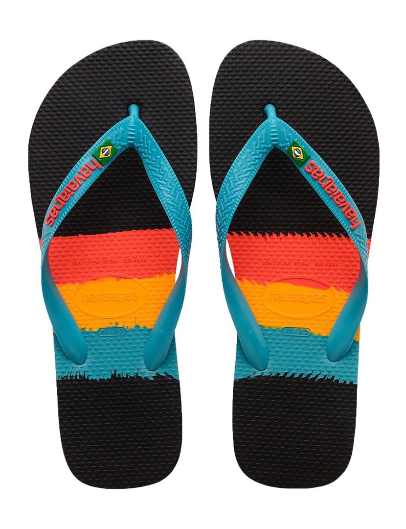 Brazil Tech II Black Flip-Flops