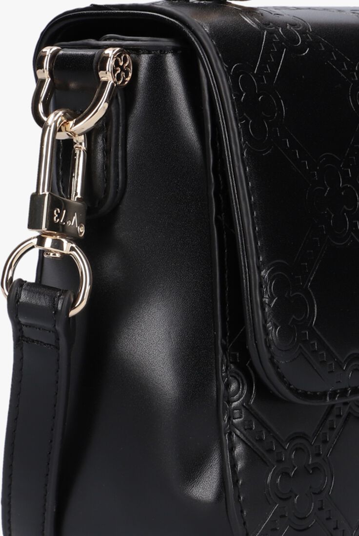 V73 zwarte v73 schoudertas perla satchel