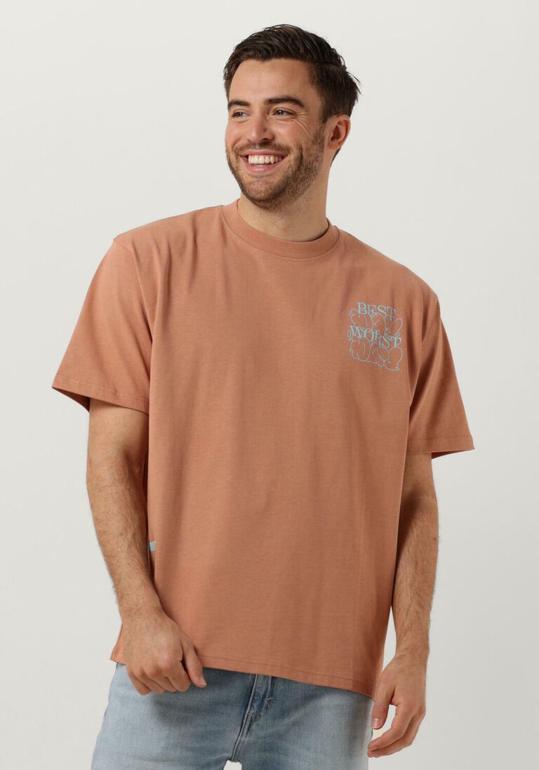 WOODBIRD koraal woodbird t-shirt wbbaine day tee