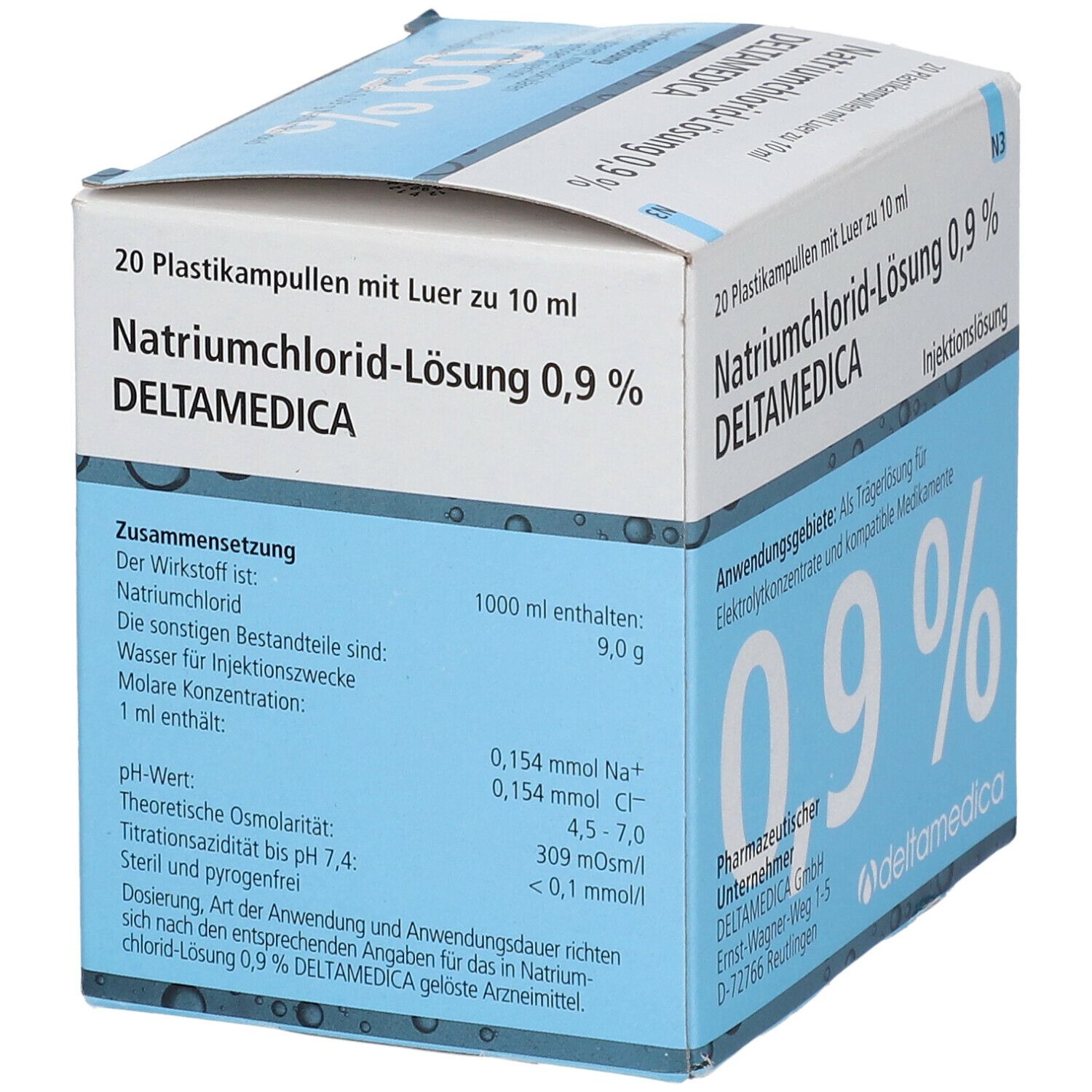 Isotonische Natriumchlorid-Lösung 0,9 % DELTAMEDICA