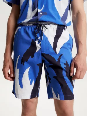 Shorts de popeline com estampa floral Harlem
