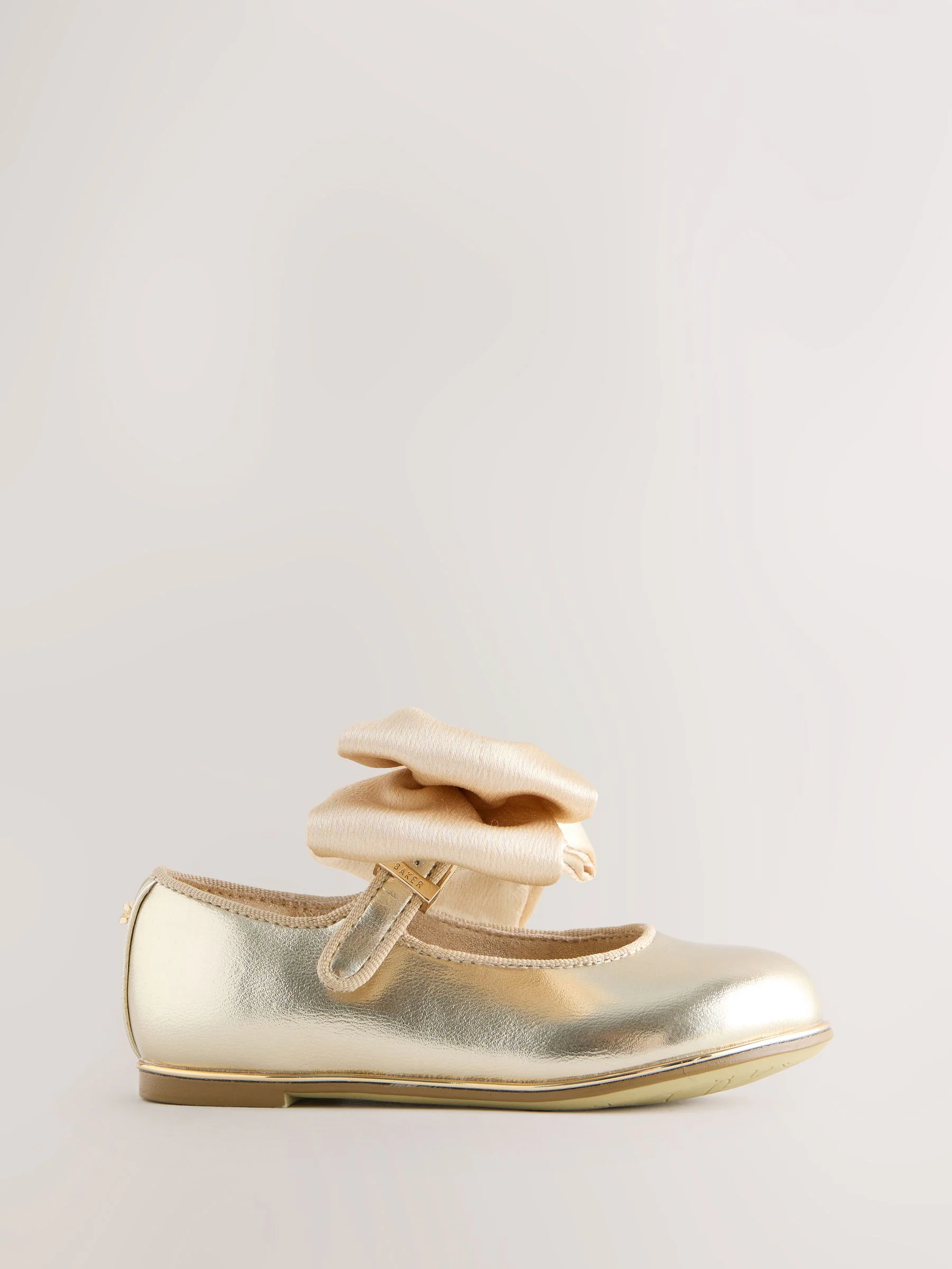 Goud - Baker By Ted Baker Mary Jane gelegenheidsschoenen met strik voor meisjes