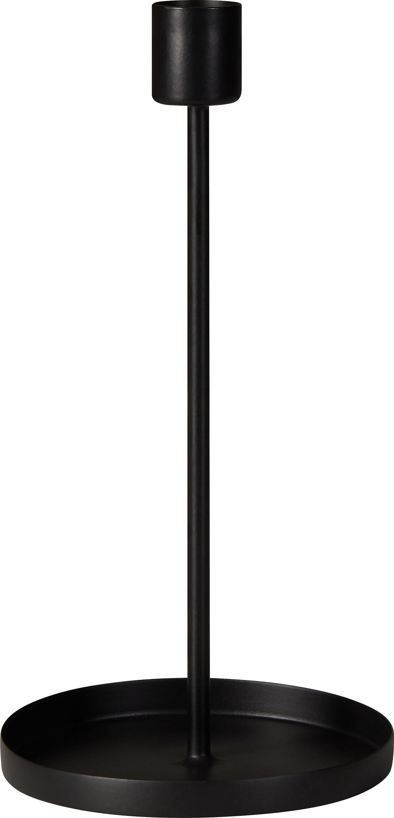 AMADEA Kerzenständer - Schwarz / H: 20.0 cm